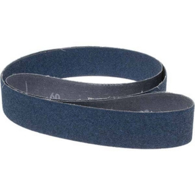 Norton 1-1/2 Wide x 60 OAL, 60 Grit, Zirconia Alumina Abrasive Belt Zirconia Alumina, Medium, Coated, Y Weighted Cloth Backing, Dry, Series R821 78072726990 – 03519493