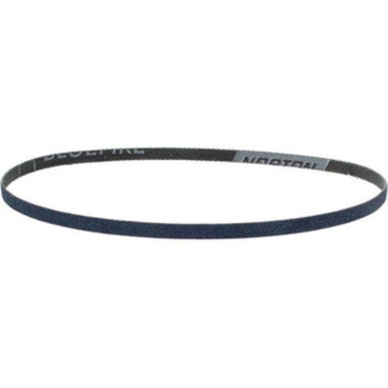 Norton 1/4 Wide x 18 OAL, 80 Grit, Aluminum Oxide Abrasive Belt Aluminum Oxide, Medium, Coated, Series R283 78072753075 – 00369405