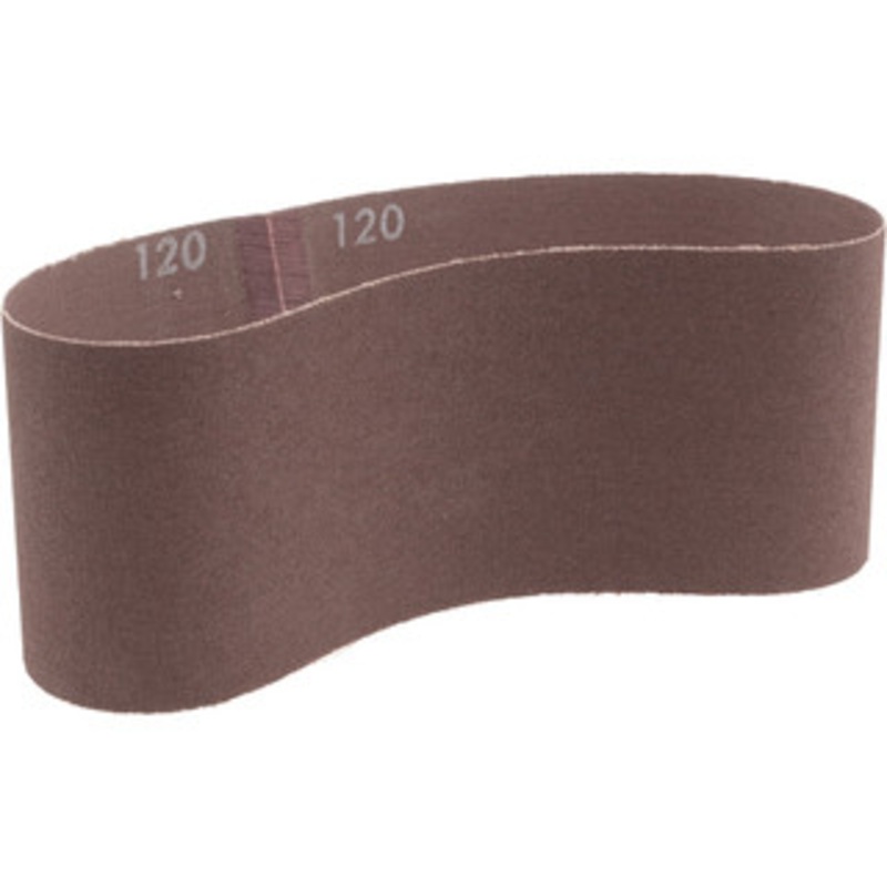 Norton 3 Wide x 18 OAL, 120 Grit, Aluminum Oxide Abrasive Belt Aluminum Oxide, Fine, Coated, X Weighted Cloth Backing, Series R228 78072727992 – 95966297