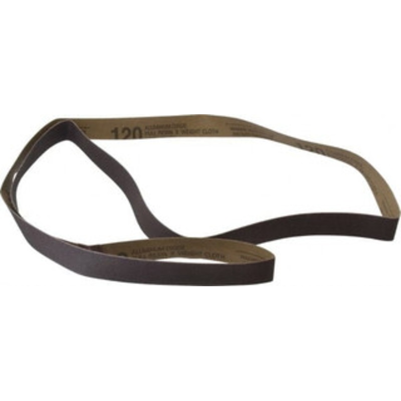 Tru-Maxx 1 Wide x 72 OAL, 120 Grit, Aluminum Oxide Abrasive Belt Aluminum Oxide, Fine, Coated, X Weighted Cloth Backing 7385 – 00446104