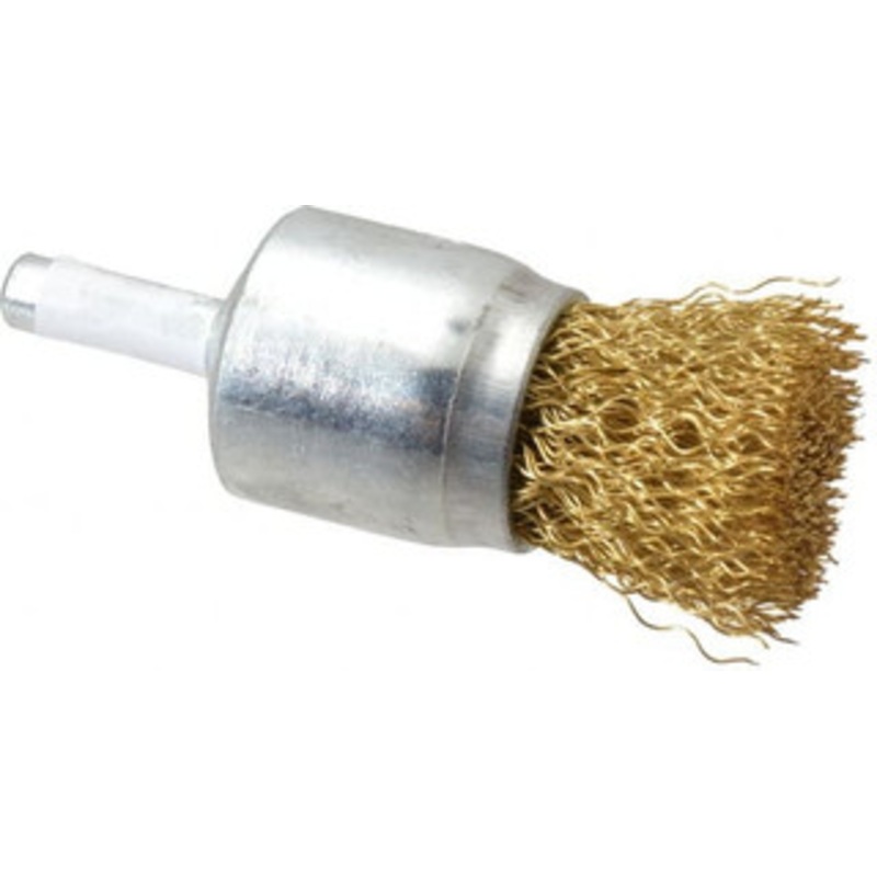 Value Collection 1 Diam Brass End Brush 7/8 Trim Length, 1/4 Shank Diam, 20,000 Max RPM 0402506330 – 74038282