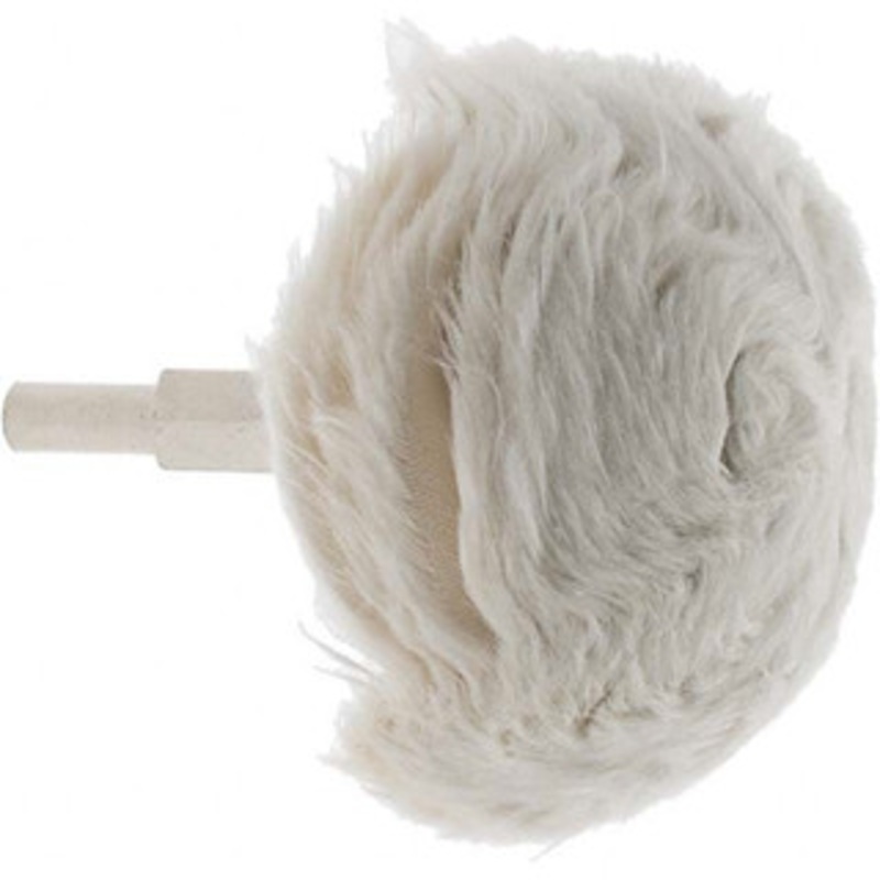 Value Collection 2-1/2 Diam 1/4 Shank Diam Soft Density Round End Shaped Mounted Bob 2-1/2 Head Length, 2-1/2 Shank Length, Cotton Muslin 520911063 – 66998253