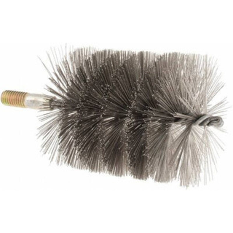 Value Collection 3-1/2 Diam Helical Stainless Steel Tube Brush 0.016 Filament Diam, 4-1/4 Brush Length, 7-1/2 OAL, 1/2-12 Male Shank 83100064 – 04662458