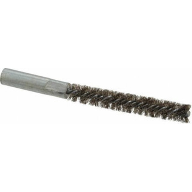 Value Collection 3/8 Diam Helical Stainless Steel Tube Brush Double Spiral, 0.008 Filament Diam, 2-23/64 Brush Length, 4 OAL, 3/16-24 Female Shank 83100070 – 05744990