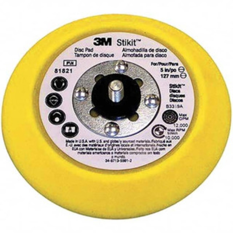 3M 5 Diam Adhesive/PSA Disc Backing Pad Medium Density, 10,000 RPM 7100045906 – 82425083