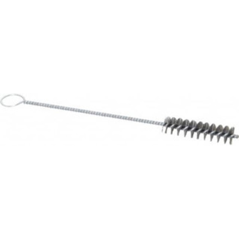 PRO-SOURCE 2-1/2 Long x 5/8 Diam Steel Twisted Wire Bristle Brush Single Spiral, 9 OAL, 0.008 Wire Diam, 0.142 Shank Diam 05085 – 02113579