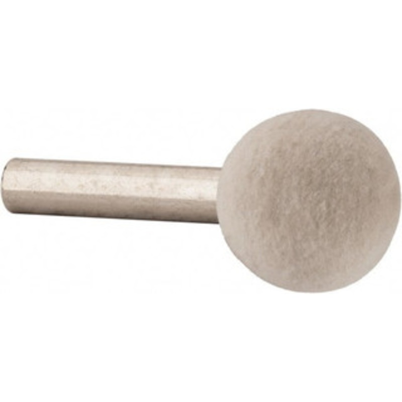 Value Collection 3/4 Diam 1/4 Shank Diam Medium Density Ball Shaped Mounted Bob 3/4 Head Length, 2 Shank Length, Wool Felt 516174 – 91068007