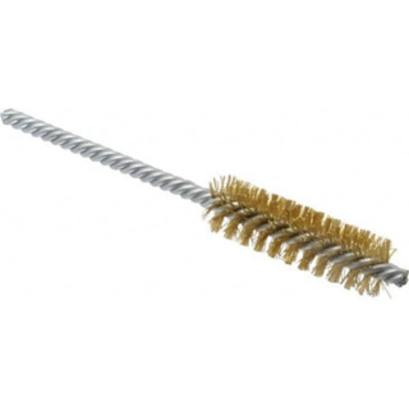 Weiler Abrasives 5/8 Diam Helical Brass Tube Brush Double Spiral, 0.008 Filament Diam, 2 Brush Length, 5-1/2 OAL, 7/32 Diam Shank 98381 – 75851295