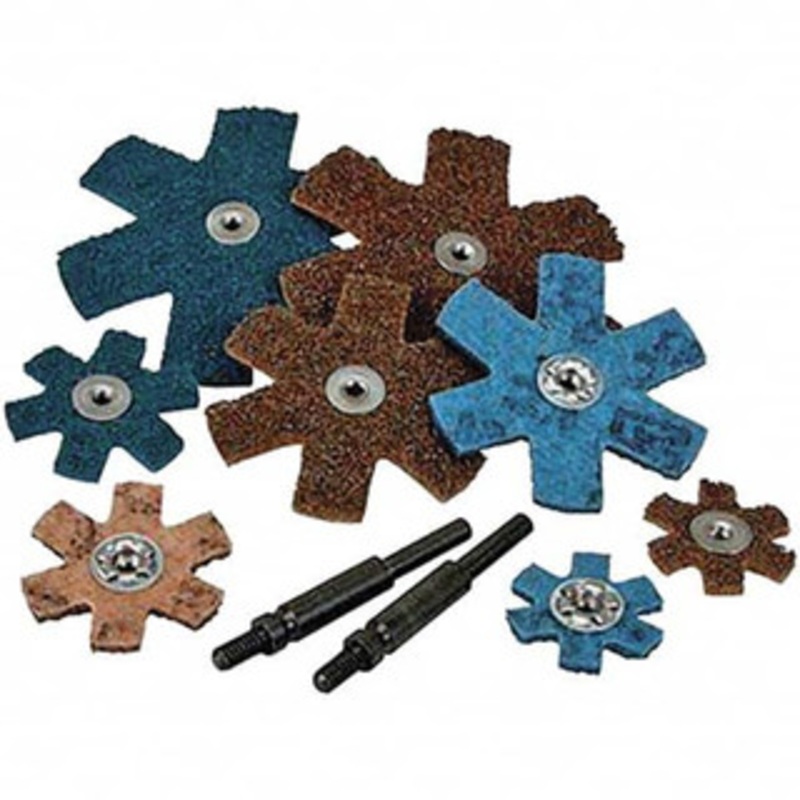 3M 1-1/2 Diam Nonwoven Sanding Star Very Fine Grade, Eyelet, 24,000 RPM 7000120969 – 01608736