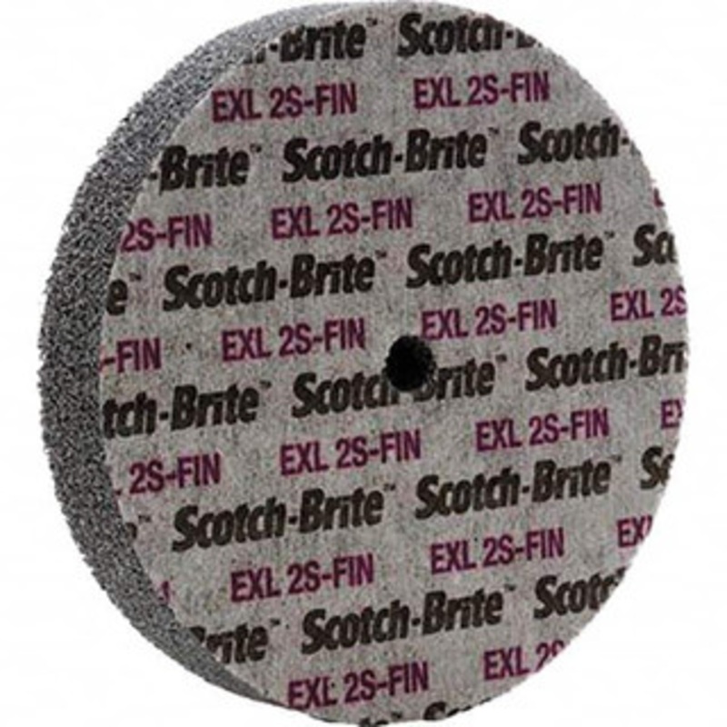 3M 6 Diam, 1 Face Width, 1/2 Center Hole, Fine Grade, Silicon Carbide Deburring Wheel Unitized, Soft Density 2 Grade, 5,000 RPM 7000046026 – 01175355