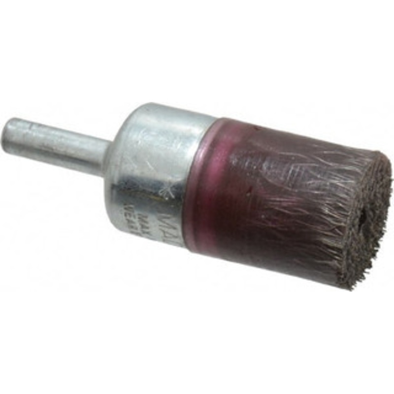 Weiler Abrasives 3/4 OD, 1/4 Shank Diam, Crimped Steel Wheel Brush 7/8 Trim Length, 0.0104 Filament Diam, 20,000 RPM 90340 – 75853192