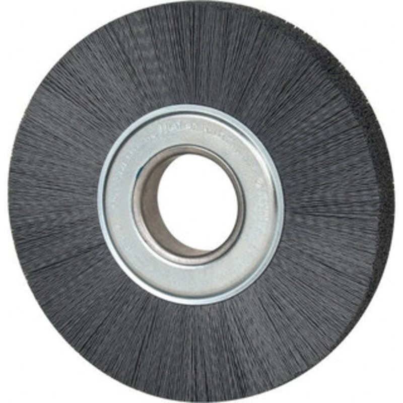 Weiler Abrasives 8 OD, 2 Arbor Hole, Crimped Nylon Wheel Brush 1 Face Width, 2-1/4 Trim Length, 0.022 Filament Diam, 3,600 RPM 83110 – 82072950
