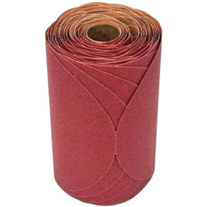 3M 6 Diam, 120 Grit FEPA, Aluminum Oxide Adhesive PSA Disc Fine Grade, Red, A Weighted Backing, Flexible, Use with Random Orbital Sanders 7000119771 – 09542853