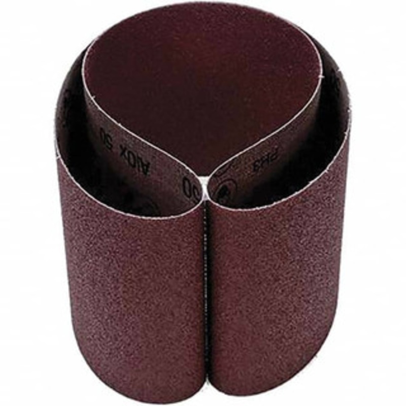 3M 6 Wide x 48 OAL, 50 Grit, Aluminum Oxide Abrasive Belt Aluminum Oxide, Coarse, Coated, X Weighted Cloth Backing, Series 241D 7000118864 – 00377754