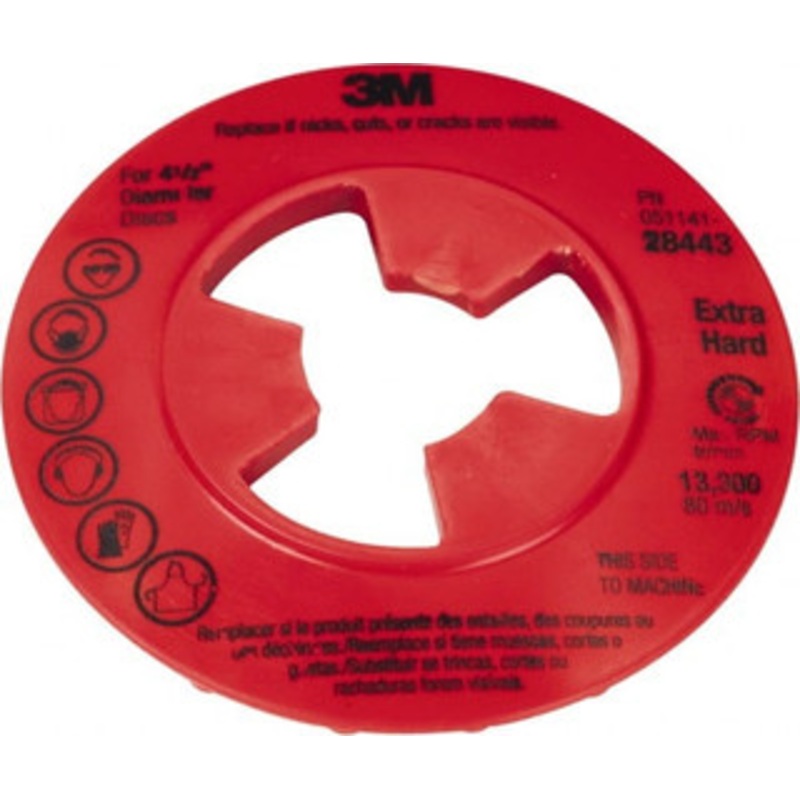 3M Face Plate Disc Backing Pad 4-1/2 Inch Diameter x 7/8 Inch Thick 7000045279 – 92143403