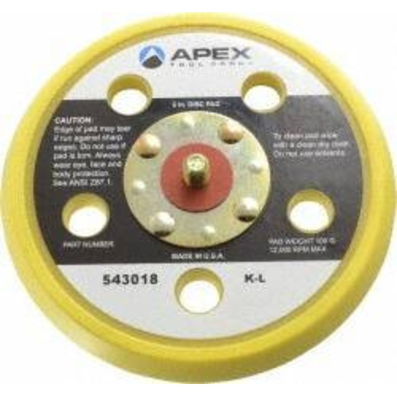 Cleco 5 Diam Adhesive/PSA Disc Backing Pad Hard Density, 12,000 RPM 543018 – 01877240