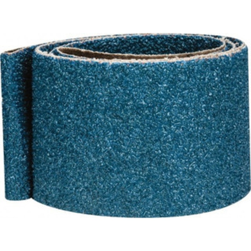 Made in USA 2-1/2 Wide x 60 OAL, 24 Grit, Zirconia Alumina Abrasive Belt Zirconia Alumina, Very Coarse, Coated, X Weighted Cloth Backing 2-1/2 X 60 24GR – 00082016