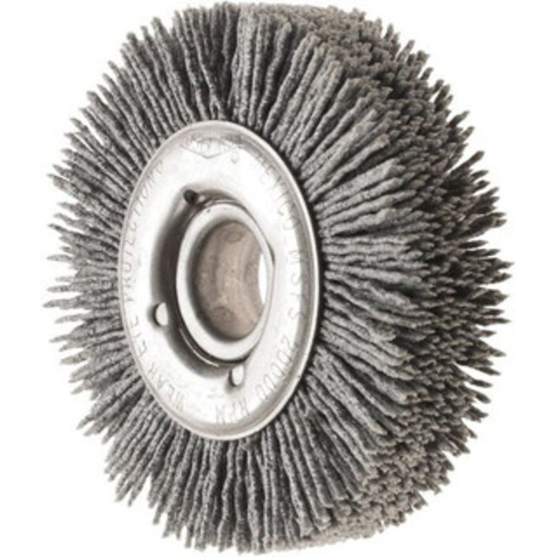Osborn 3 OD, 5/8 Arbor Hole, Nylon Wheel Brush 7/8 Face Width, 5/8 Trim Length, 20,000 RPM 0002225200 – 53492559