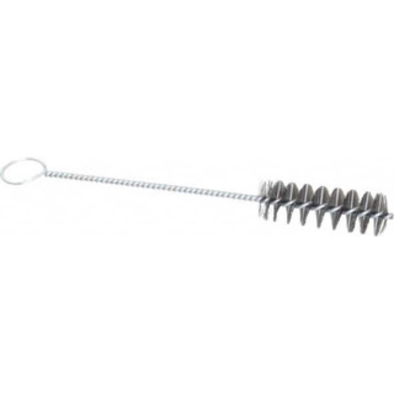 PRO-SOURCE 3 Long x 1 Diam Steel Twisted Wire Bristle Brush Single Spiral, 10 OAL, 0.008 Wire Diam, 0.16 Shank Diam 05145 – 02113637
