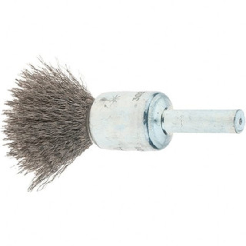 Tru-Maxx 1/2 Diam Stainless Steel Flared Crimped End Brush 7/8 Trim Length, 1/4 Shank Diam, 25,000 Max RPM 88515 – 32246340