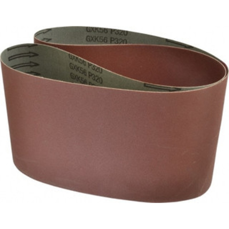 Tru-Maxx 6 Wide x 48 OAL, 320 Grit, Aluminum Oxide Abrasive Belt Aluminum Oxide, Extra Fine, Coated, X Weighted Cloth Backing 7322 – 00446039
