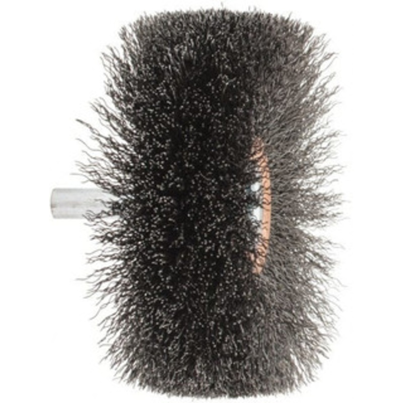 Weiler Abrasives 3 OD, 1/4 Shank Diam, Crimped Steel Wheel Brush 1 Face Width, 15/16 Trim Length, 0.008 Filament Diam, 20,000 RPM 17621 – 75849950