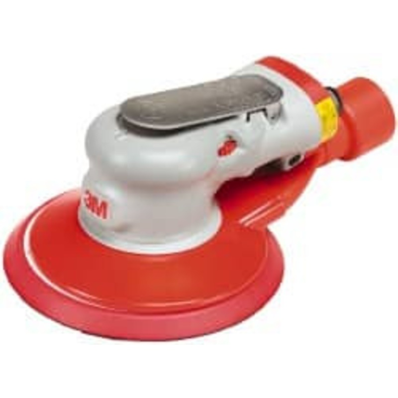 3M 10,000 OPM, 17 CFM Air Consumption, 90 psi Air Pressure, Palm Air Orbital Sander Round Pad, 7100029598 – 43134113