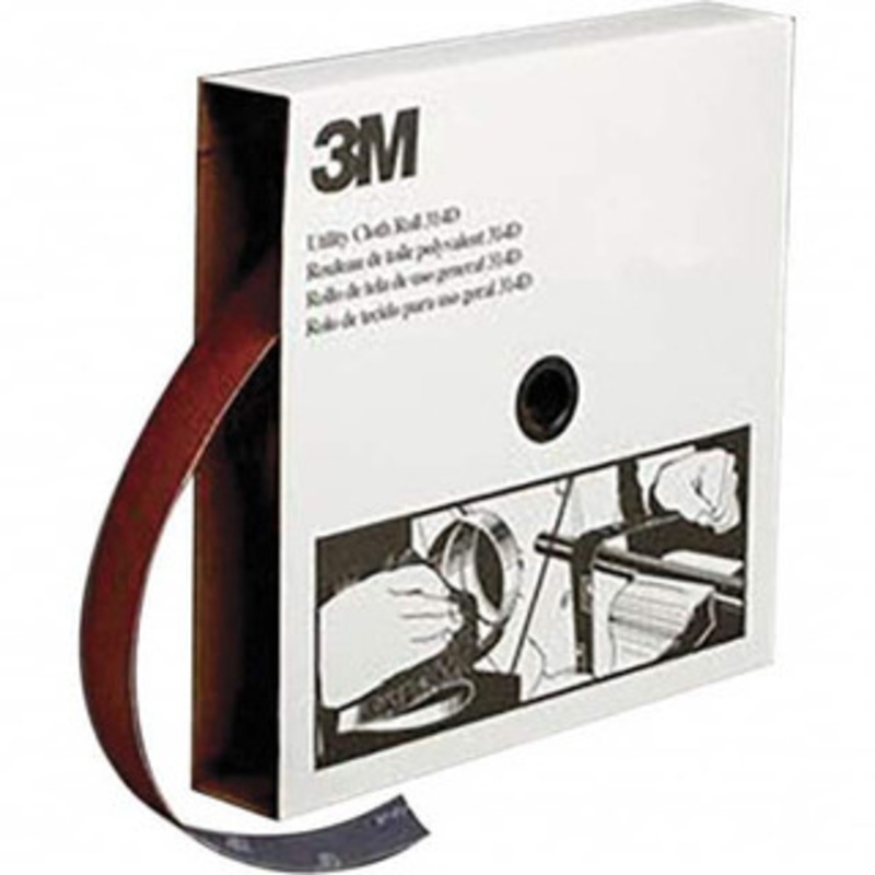 3M 2 x 50 Yd 100 Grit Aluminum Oxide Shop Roll Fine Grade, J Weighted Cloth Backing 7000118542 – 06363584