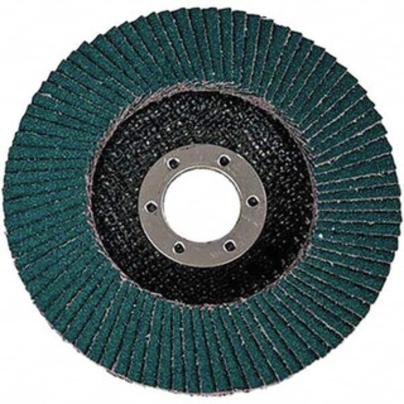 3M 4-1/2 36 Grit 7/8 Center Hole Type 27 Zirconia Alumina Flap Disc Very Coarse Grade, Coated, Arbor Attachment, Cloth Backing 7000119049 – 79110383