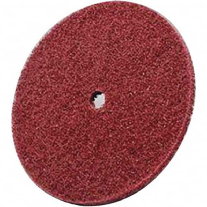 3M 6 Fine Grade Aluminum Oxide Deburring Disc 1/2 Center Hole, Arbor Connection, Maroon, 4,000 Max RPM 7000121005 – 08659401