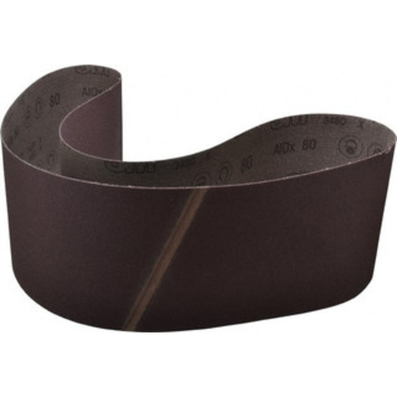 3M 6 Wide x 54-1/2 OAL, 80 Grit, Aluminum Oxide Abrasive Belt Aluminum Oxide, Medium, Coated, X Weighted Cloth Backing, Series 341D 7010511119 – 00377820