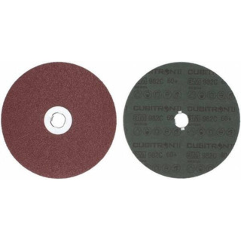3M 7 Diam, 5/8-11 Hole, 60 Grit Ceramic Fiber Disc Medium, 8,600 Max RPM, Series 982C 7010362305 – 71369201