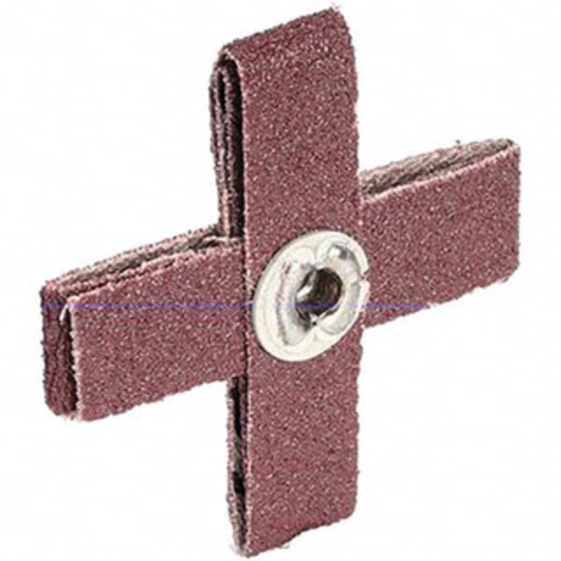 3M 80 Grit, Medium Grade, Aluminum Oxide Cross Pad 2 Long x 2 Wide x 1/2 Thick, Cloth Backed, X Backing Weight, 8 Ply, 18,000 Max RPM 7100094563 – 01028653