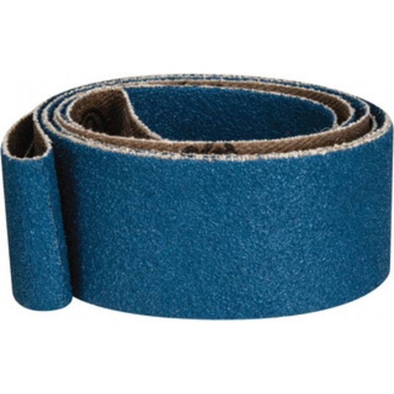 Made in USA 1 Wide x 42 OAL, 80 Grit, Zirconia Alumina Abrasive Belt Zirconia Alumina, Medium, Coated, X Weighted Cloth Backing 1 X 42 80 GR – 00081646