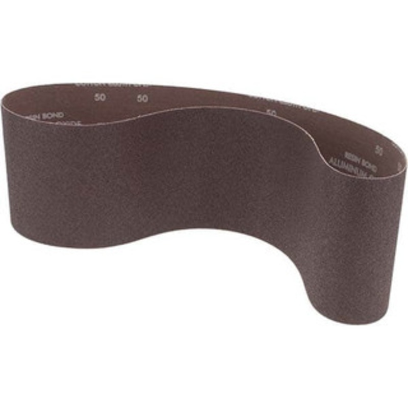 Norton 6 Wide x 48 OAL, 50 Grit, Aluminum Oxide Abrasive Belt Aluminum Oxide, Coarse, Coated 78072723692 – 75905059