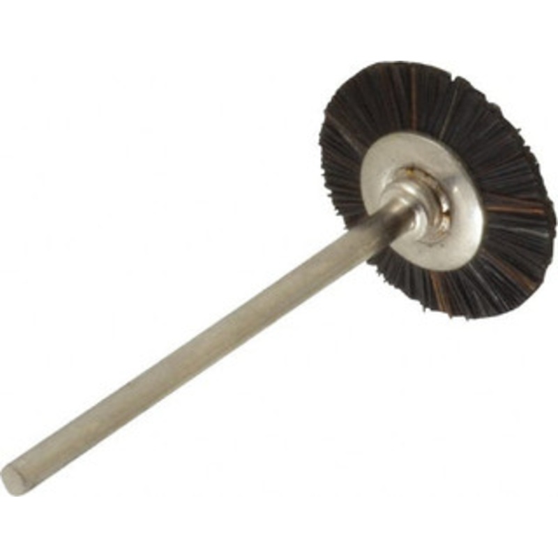 Osborn 3/4 OD, 3/32 Shank Diam, Crimped Natural Fiber Wheel Brush 0.003 Filament Diam, 25,000 RPM 0007571500 – 00079590