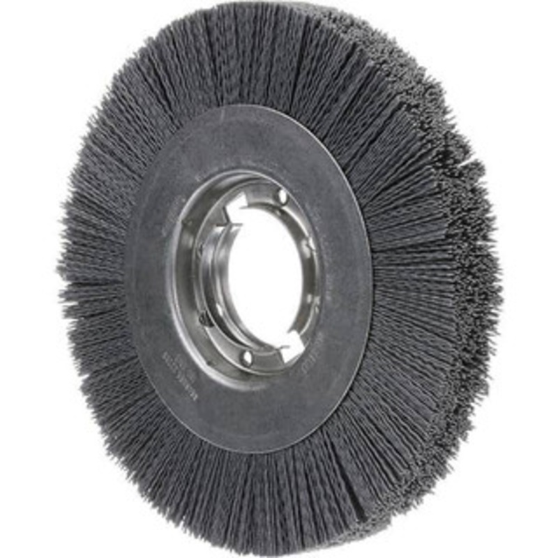 Osborn 8 OD, 2 Arbor Hole, Crimped Nylon Wheel Brush 7/8 Face Width, 1-1/2 Trim Length, 0.04 Filament Diam, 4,500 RPM 0002229600 – 54860218
