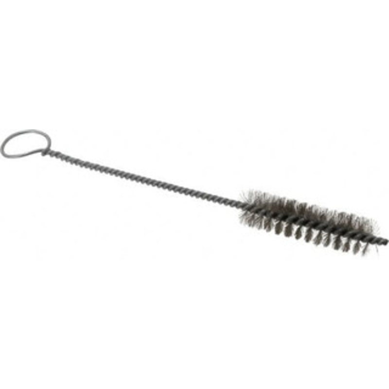 PRO-SOURCE 2-1/2 Long x 13/16 Diam Stainless Steel Twisted Wire Bristle Brush Single Spiral, 9 OAL, 0.008 Wire Diam, 0.142 Shank Diam 05116 – 03716099
