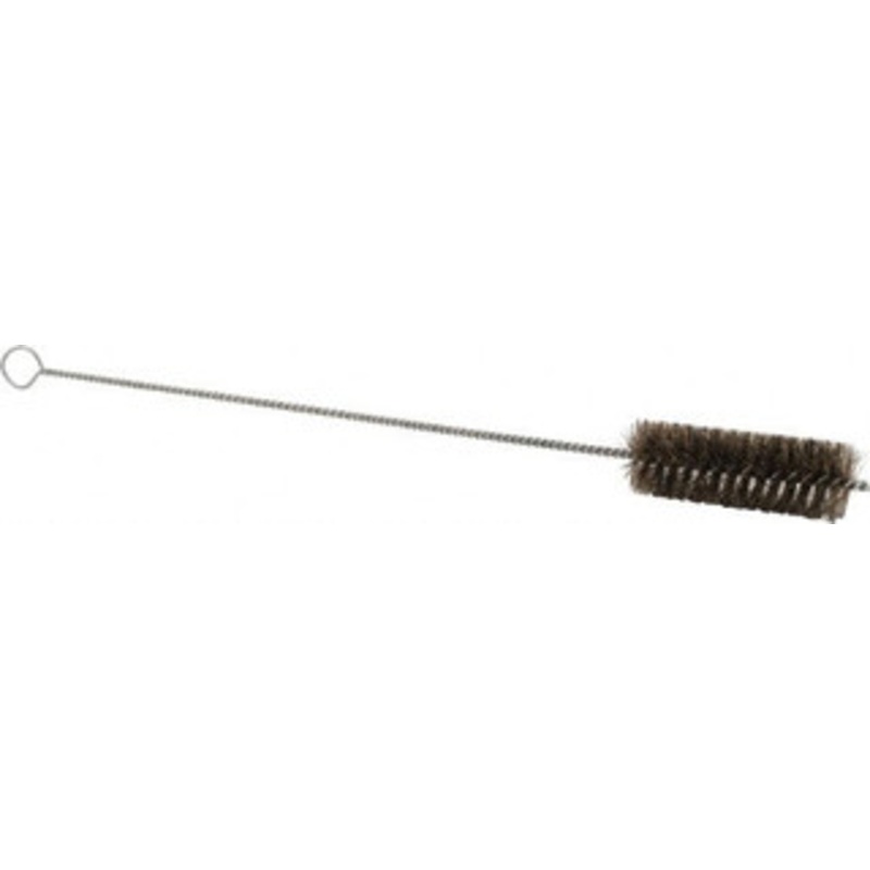 PRO-SOURCE 4-1/2 Long x 1-1/2 Diam Horsehair Bristle Brush Single Spiral, 40-1/2 OAL, 0.004 Filament Diam, 0.187 Shank Diam 06708 – 03717287