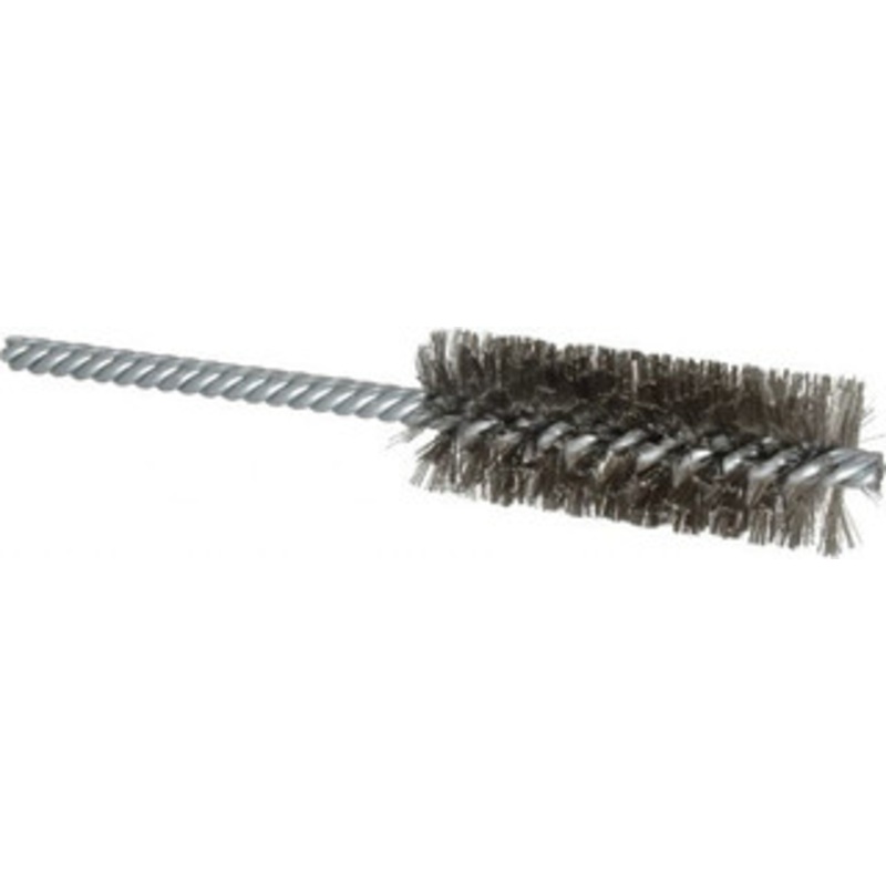 Weiler Abrasives 1 Diam Helical Stainless Steel Tube Brush Double Spiral, 0.006 Filament Diam, 2-1/2 Brush Length, 5-1/2 OAL, 1/4 Diam Shank 98375 – 75850966