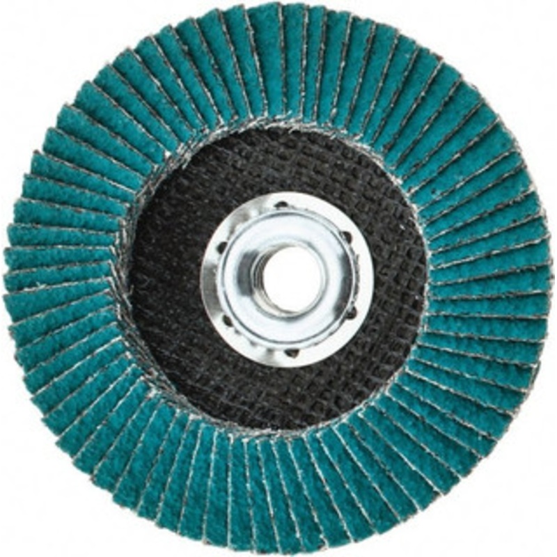 3M 4-1/2 36 Grit 5/8-11 Center Hole Type 29 Zirconia Alumina Flap Disc Very Coarse Grade, Coated, Arbor Attachment, Cloth Backing, 13,300 RPM 7010308899 – 71370043