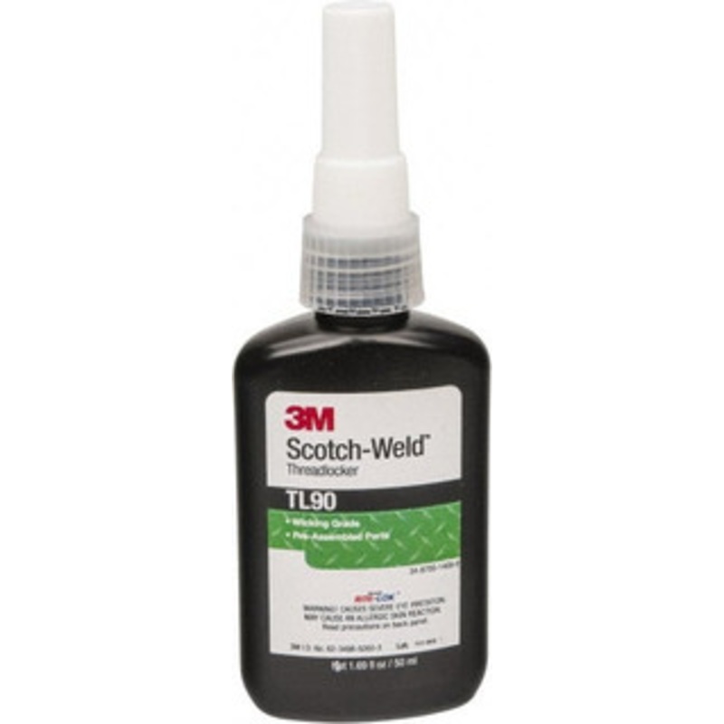 3M 50 mL Bottle, Purple, Medium Strength Liquid Threadlocker Series TL90, 24 hr Full Cure Time, Hand Tool Removal 7100039236 – 32917643