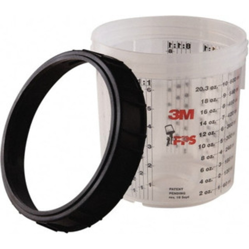 3M Paint Sprayer Cup & Collar Standard Collar and Cup 7100003286 – 54135702