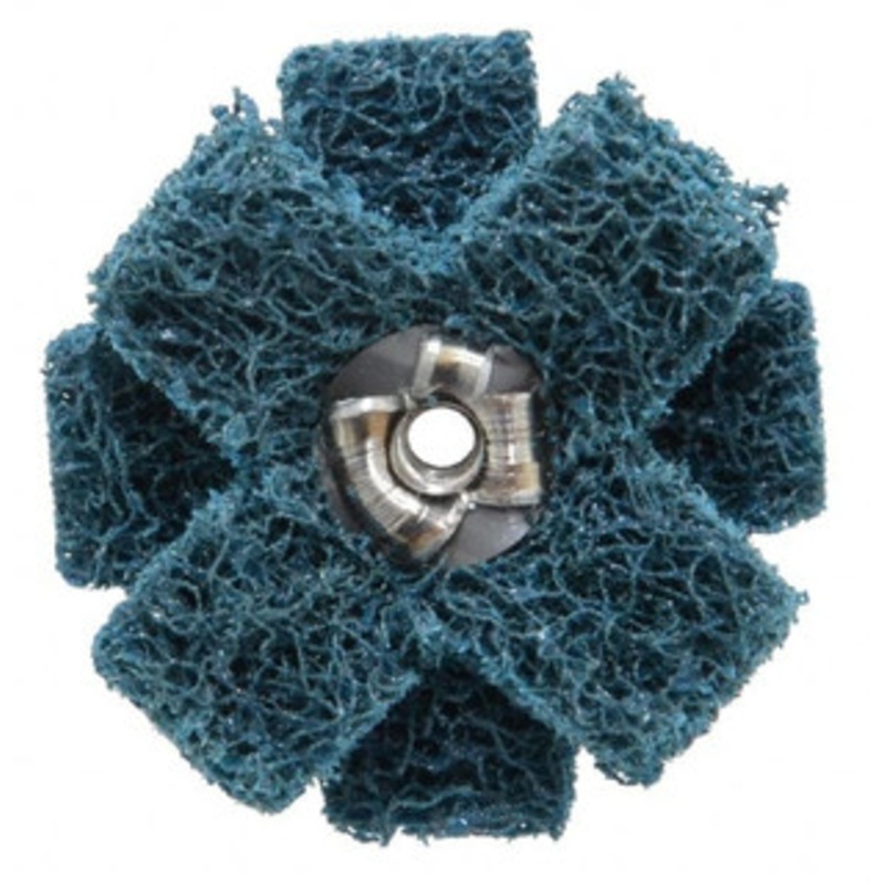 Standard Abrasives 1-1/2 x 1/2 Medium 3 Ply Cross Buff 8-32 Threaded Hole, 20,000 Max RPM 7000046826 – 32971913
