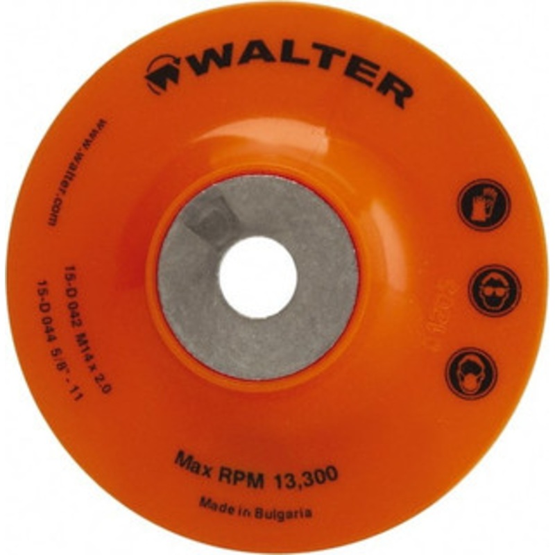 Walter Surface Technologies 4-1/2 Diam Disc Backing Pad 5/8-11 Thread 15D044 – 87047999