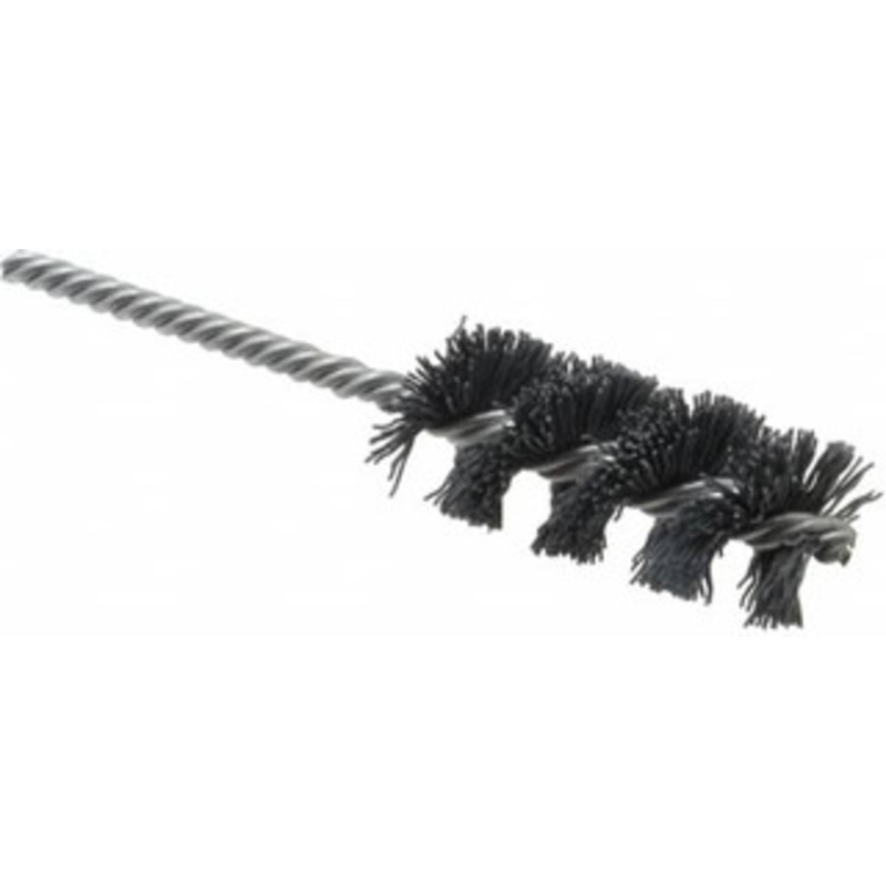 Weiler Abrasives 1-1/8 Diam Helical Nylon Tube Brush Single Spiral, 0.022 Filament Diam, 2-1/2 Brush Length, 5-1/2 OAL, 1/4 Diam Shank 98393 – 75851535
