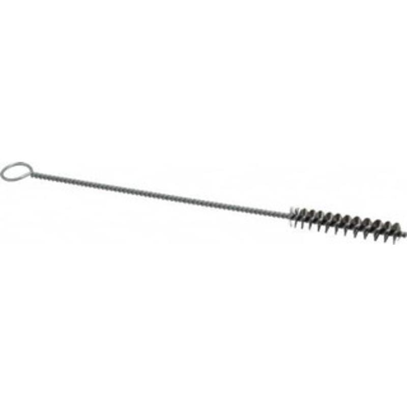 Weiler Abrasives 2 Long x 3/8 Diam Steel Hand Tube Brush Single Spiral, 8 OAL, 0.004 Wire Diam, 1/8 Shank Diam 21094 – 75850677