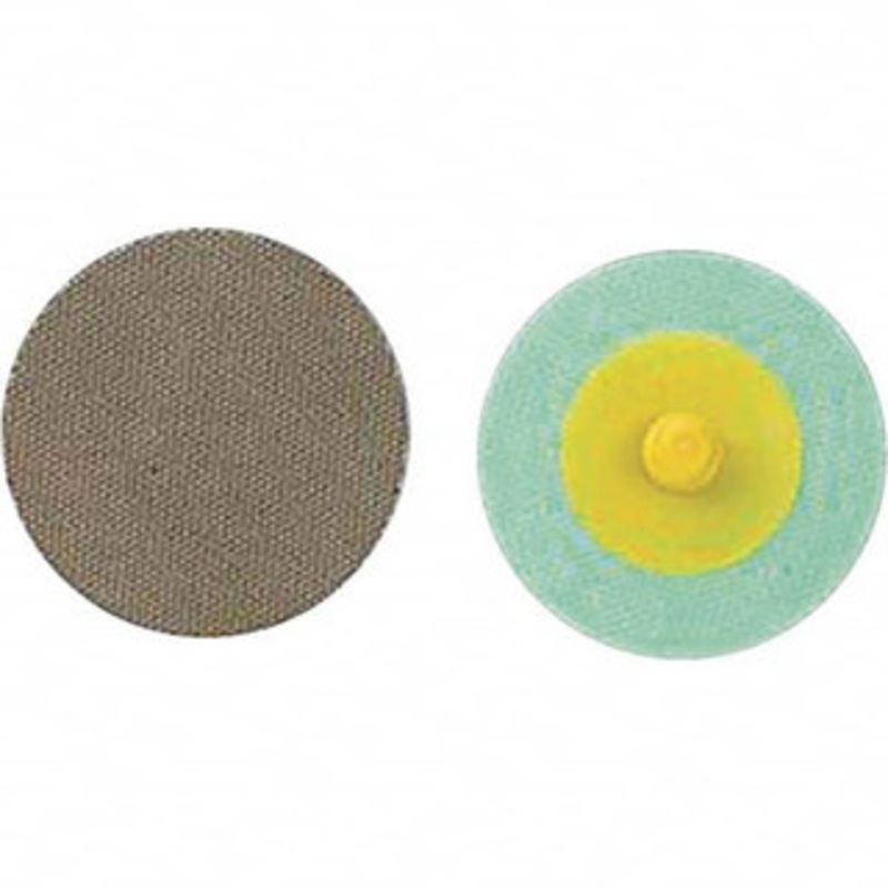 3M 2 400 Grit Diamond Quick Change Disc Type R Attachment, Super Fine Grade, Yellow, Coated, Polyester Backing, 25,000 RPM, Roloc TR Compatible 7100053538 – 00186890