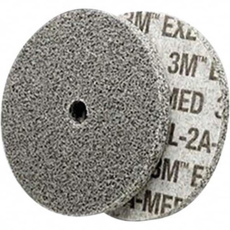 3M 3 Diam, 1/2 Face Width, 1/4 Center Hole, Medium Grade, Aluminum Oxide Deburring Wheel Unitized, Soft Density 2 Grade, 10,000 RPM 7000045949 – 01175215