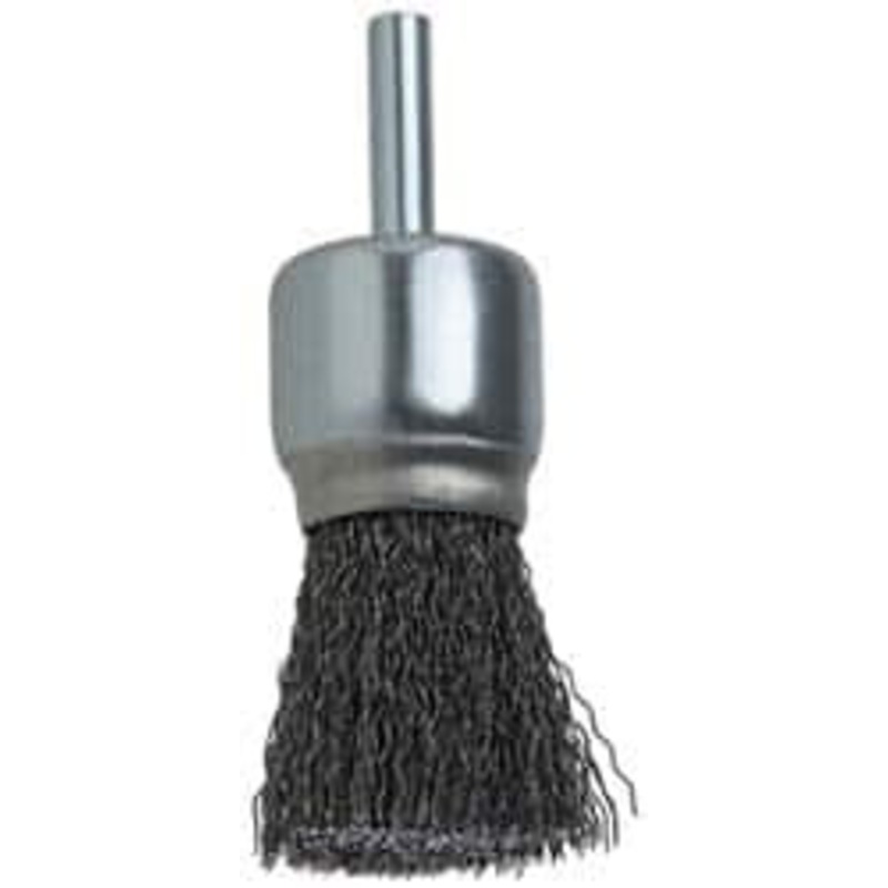 DeWALT 1 Diam Steel Crimped End Brush 1/4 Shank Diam, 20,000 Max RPM DW4901 – 65052466